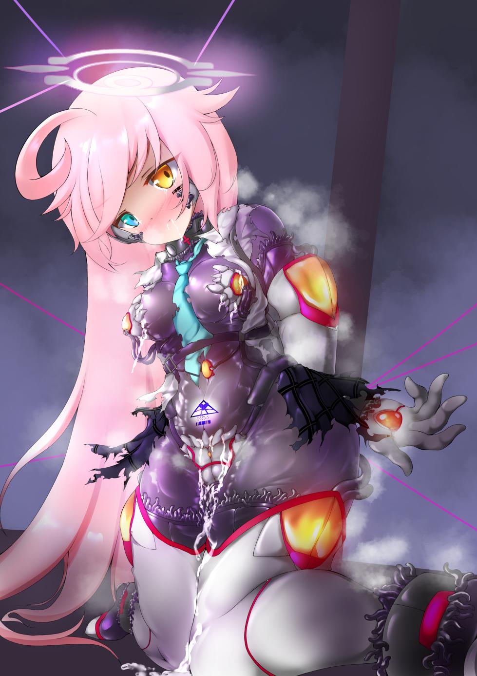 [Angelus](碧蓝档案)小鸟游星野抵抗着使她转化为PMC士兵的触手服 - Page 1