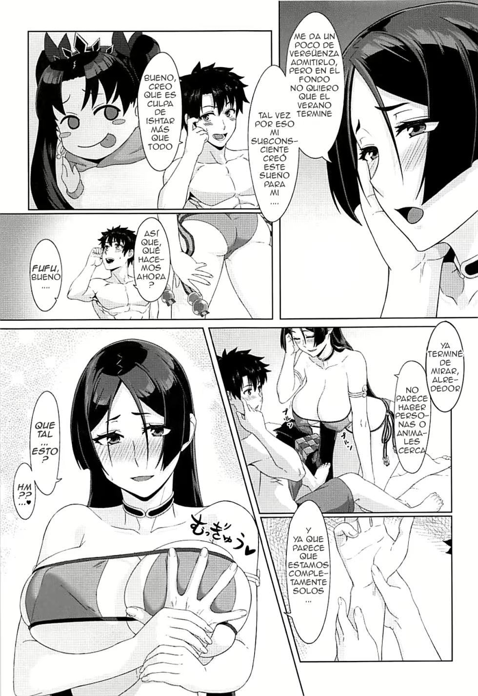 (C93) [Sikouya] Raikou-mama to Manatsu na Yume | Raikou-mama's Summer Dream (Fate/Grand Order) [Spanish] - Page 4