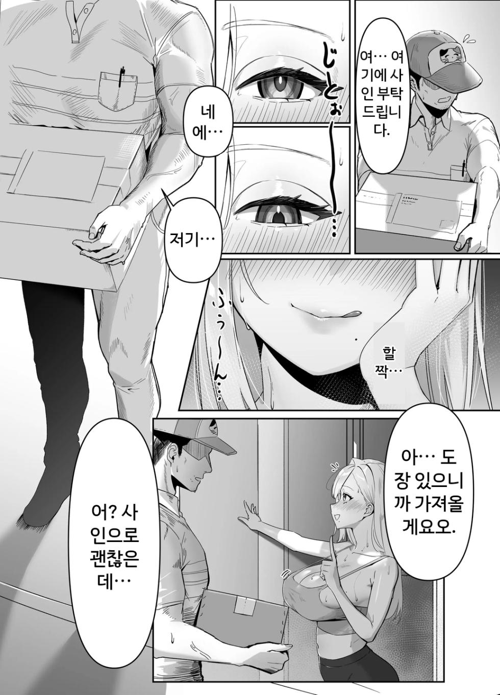 [Seika Kairaku Shoten (Nishibi Mitsuba)] Haitatsusaki no Nagachichi Onee-san ga Ero Sugiru [Digital] [MTL] [Korean] - Page 3