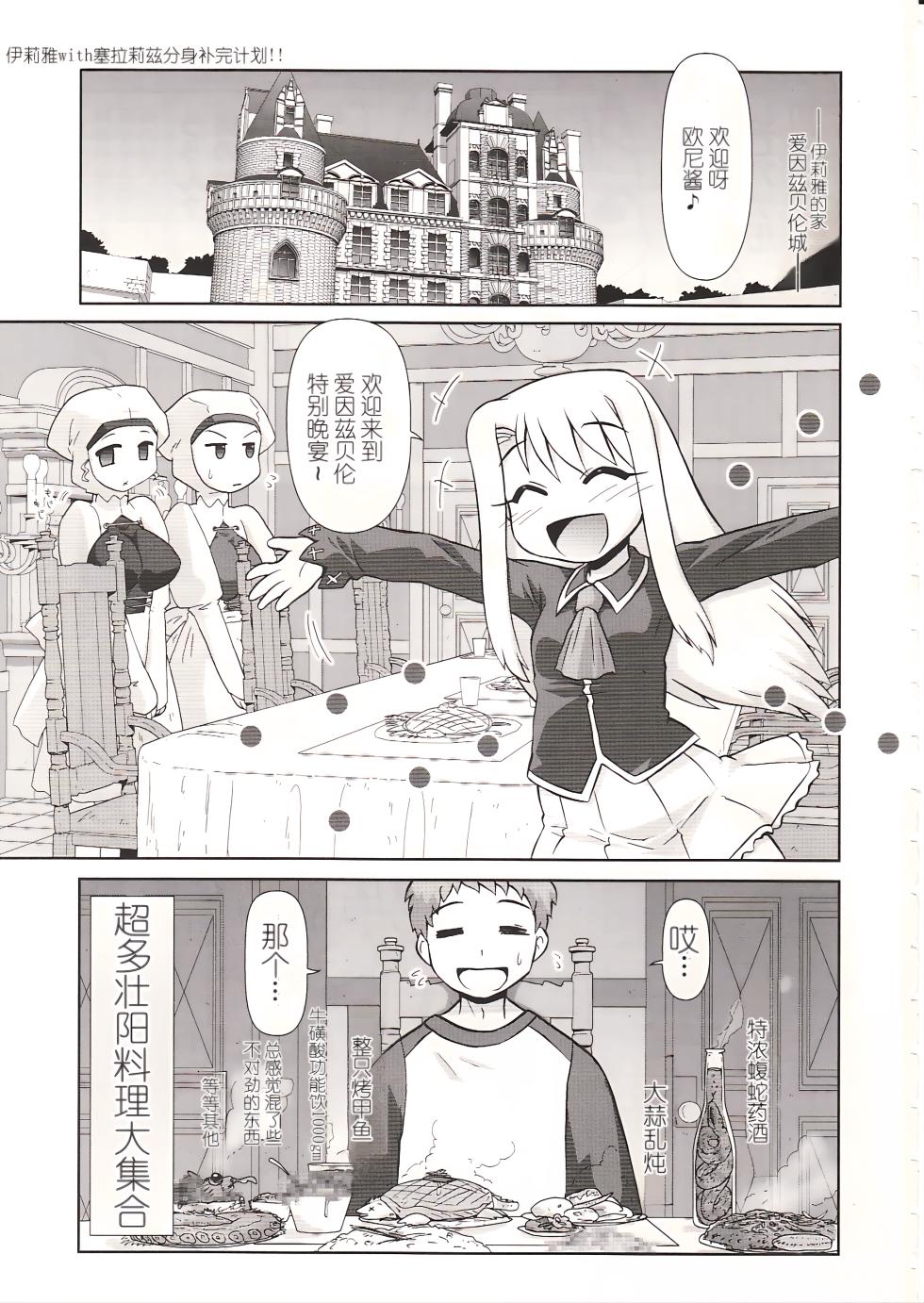 (C73) [PNO Group (Hase Yuu)] Illya with SellaLeys-bun Hokan Keikaku!!! (Fate/stay night) [Chinese] - Page 2