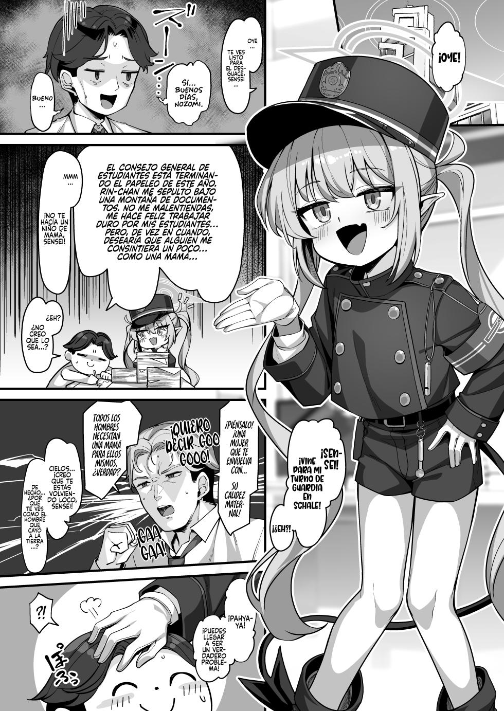 [Konnyaku Mura (konnyaku)] Tachibana Nozomi ni Babutte Ogyattetara Osowarechatta Hanashi  (Blue Archive) [Spanish] [Rakuen Translations] [Digital] - Page 4