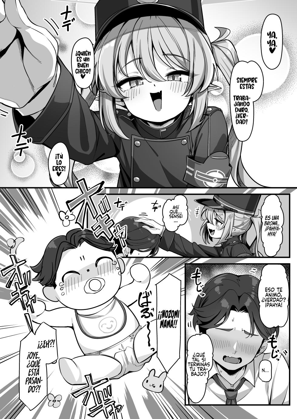 [Konnyaku Mura (konnyaku)] Tachibana Nozomi ni Babutte Ogyattetara Osowarechatta Hanashi  (Blue Archive) [Spanish] [Rakuen Translations] [Digital] - Page 5