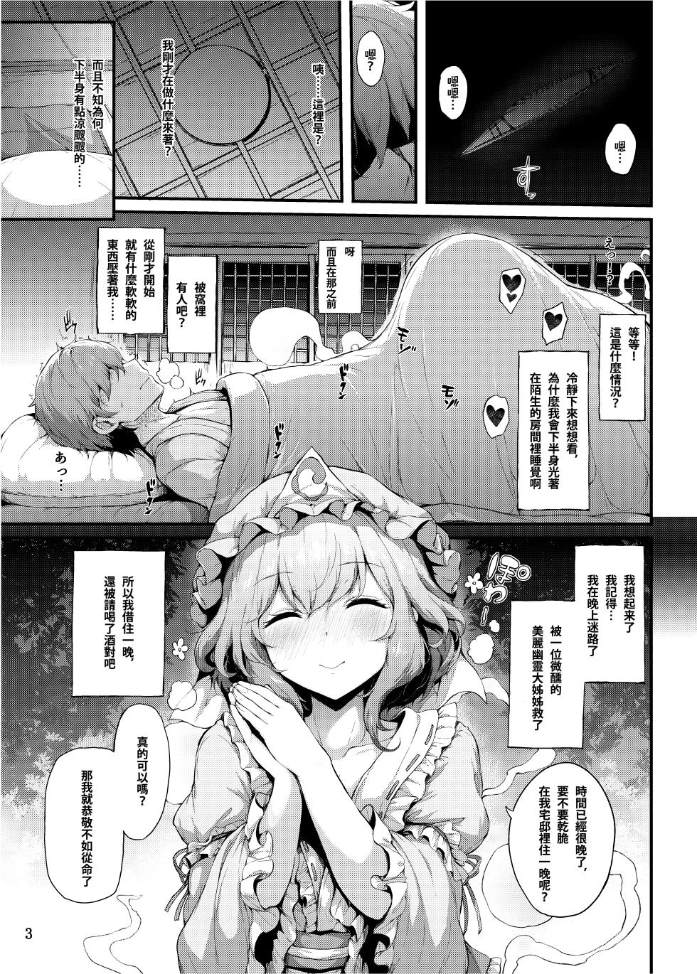 [YuKi-IRo (Yukiusagi.)] Horoyoi Zakura | 微醺之櫻(Touhou Project) [Digital] [Chinese] [明稿昨拖漢化組] - Page 2