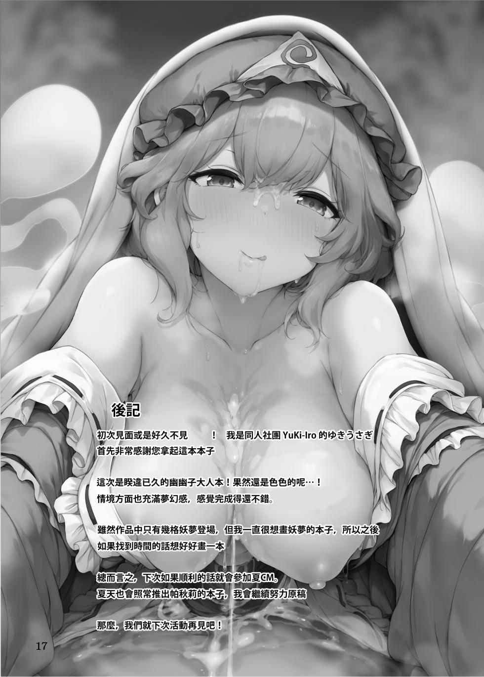[YuKi-IRo (Yukiusagi.)] Horoyoi Zakura | 微醺之櫻(Touhou Project) [Digital] [Chinese] [明稿昨拖漢化組] - Page 16