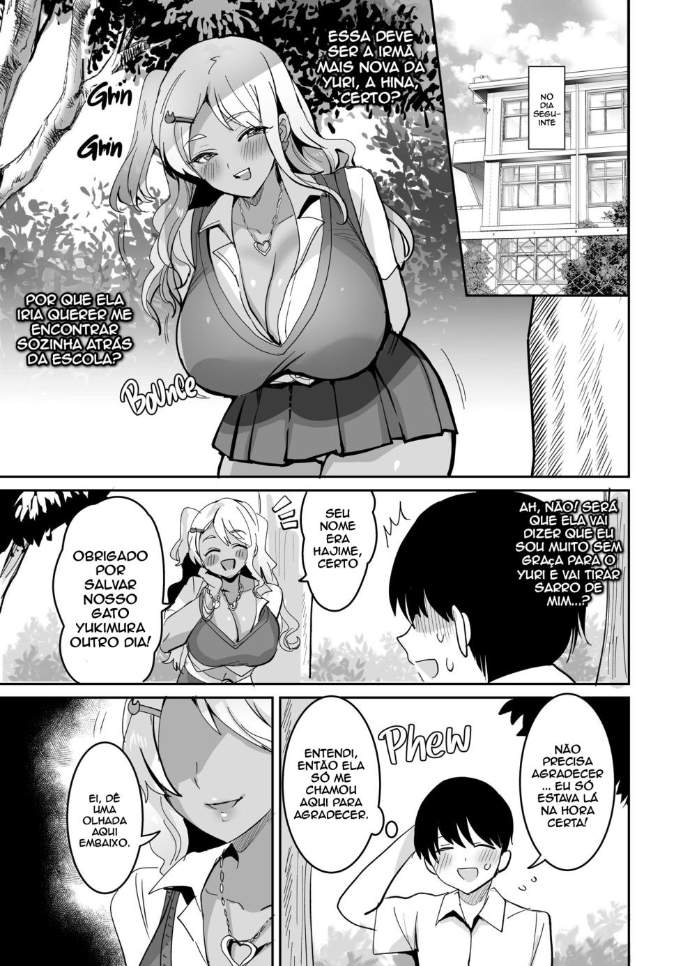 Yamanashi Musume. (Meisuke)] Futago Gal o Boku no Chinpo de Toriko ni Shichatta Hanashi [pt-BR] [Bakai.org] [Digital] - Page 32