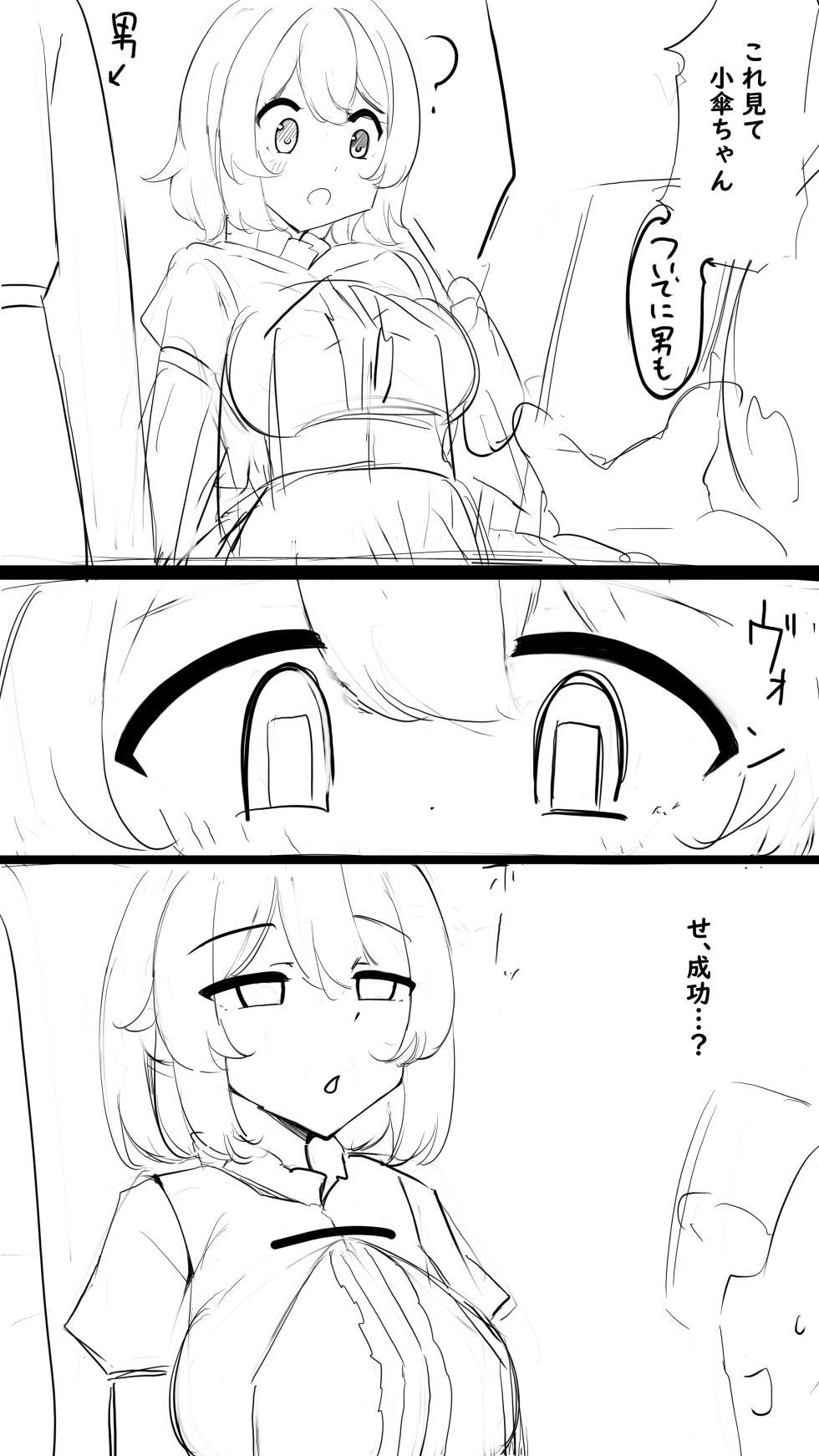 [ピヨ＠] エロ〇キに催〇された小傘ちゃんNTR (東方Project) - Page 3