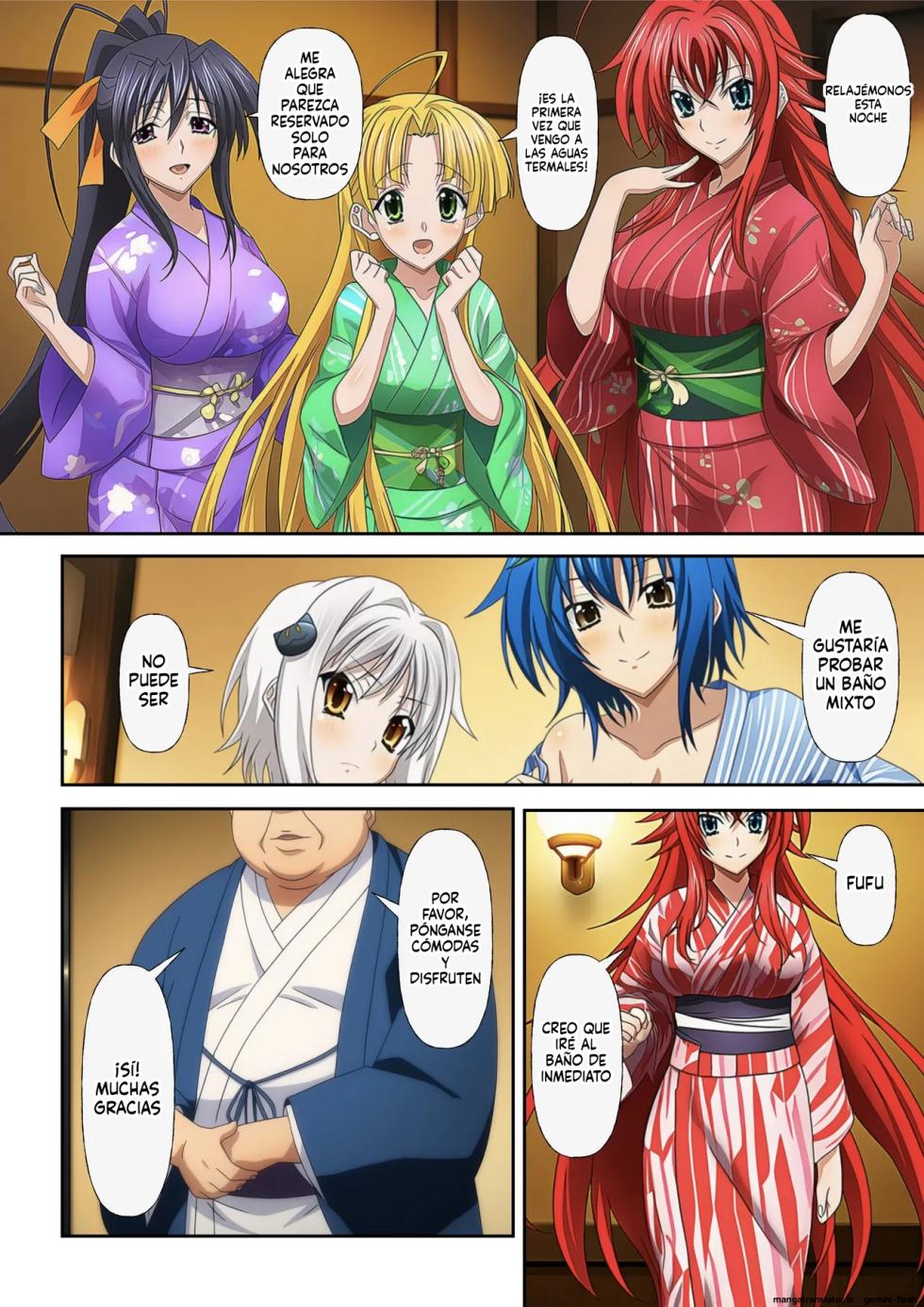 Harem Hot Spring High School DxD (Spanish) [MTL] [AI Generated] - Page 2