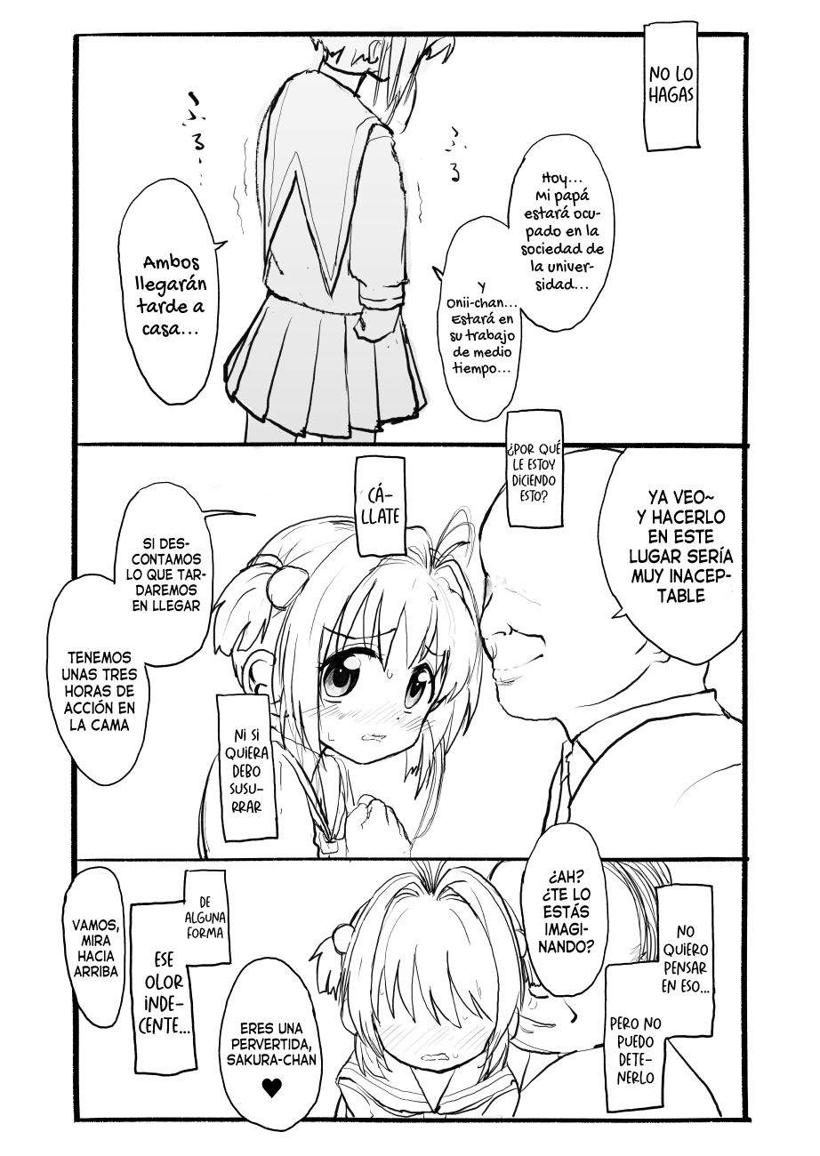 [Futotta Obasan] Sakura-chan Kouin Manga | Manga de Sexo oral de Sakura-chan (Cardcaptor Sakura) [Spanish] [Traducciones Necesarias] - Page 37