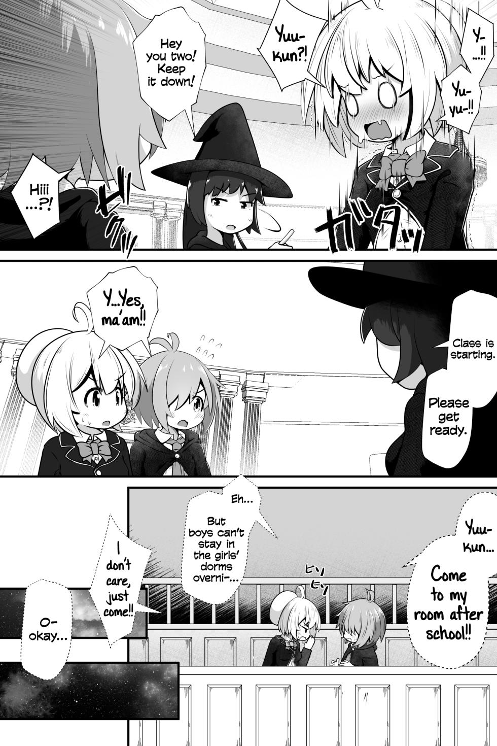 [Ecchi Ecchi Daifuku (Neko Daifuku)] Mahoutsukai no Shounen Shoujo ga Kankaku Kyouyuu Mahou tsukatte Ecchi suru Ohanashi | A Story About a Mage-Student Girl and Boy Using a Shared Senses Spell and Lewding Together [English] [Tabunne Scans] - Page 8