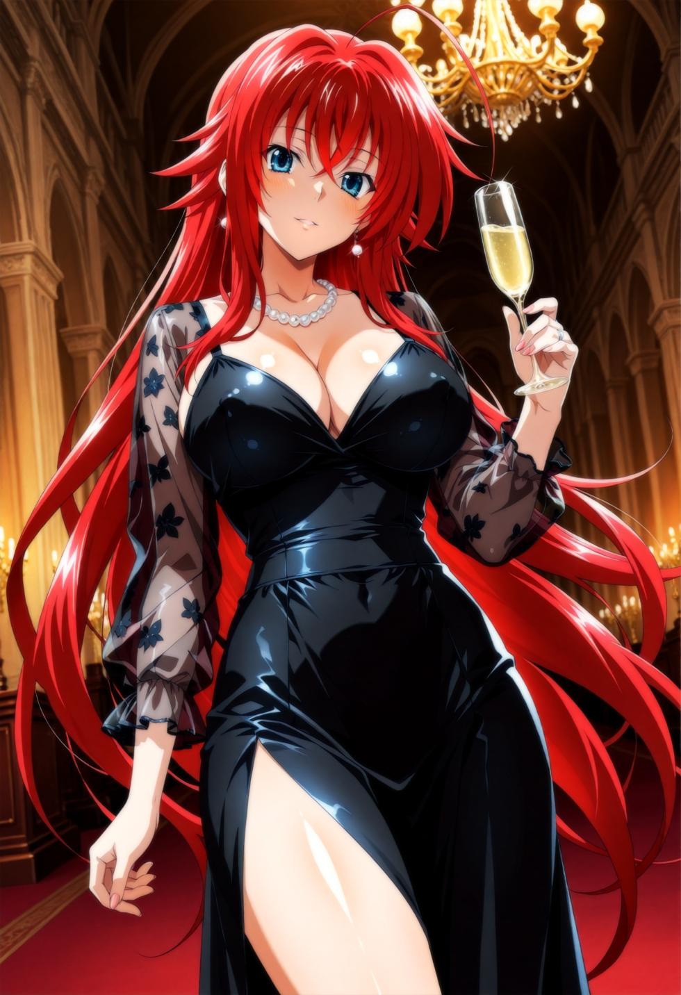 Moke P@treon Rias Gremory & Himejima Akeno Three Some (HS DxD) リアス グレモリー & 姫島朱乃 3Pエッチ (HS DxD) 825Pics (Patreon) [AI Generated] - Page 1