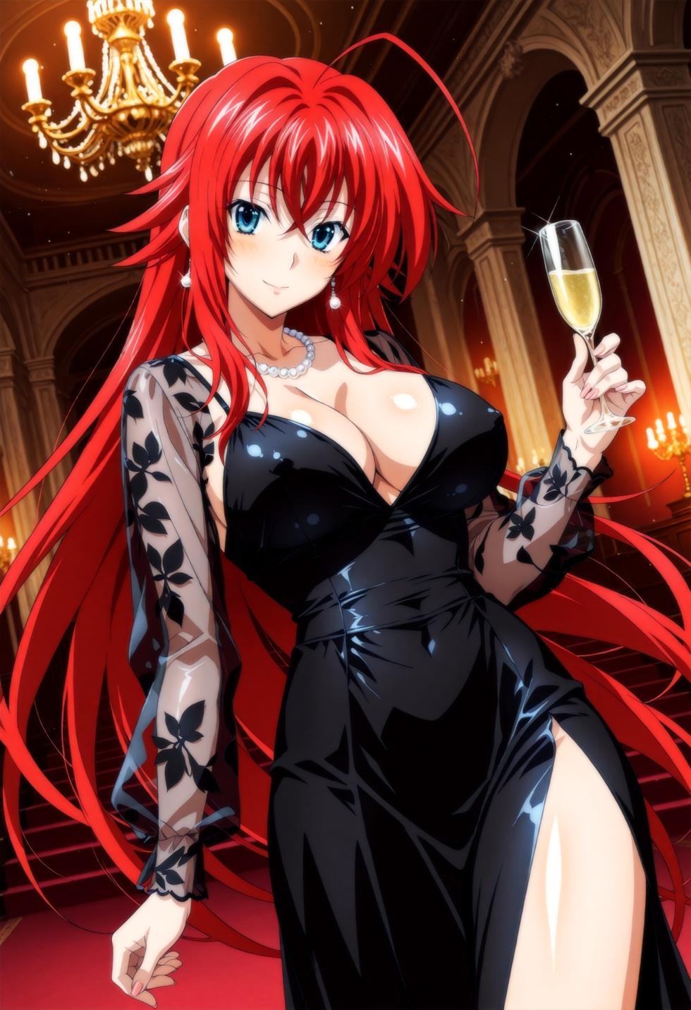 Moke P@treon Rias Gremory & Himejima Akeno Three Some (HS DxD) リアス グレモリー & 姫島朱乃 3Pエッチ (HS DxD) 825Pics (Patreon) [AI Generated] - Page 9