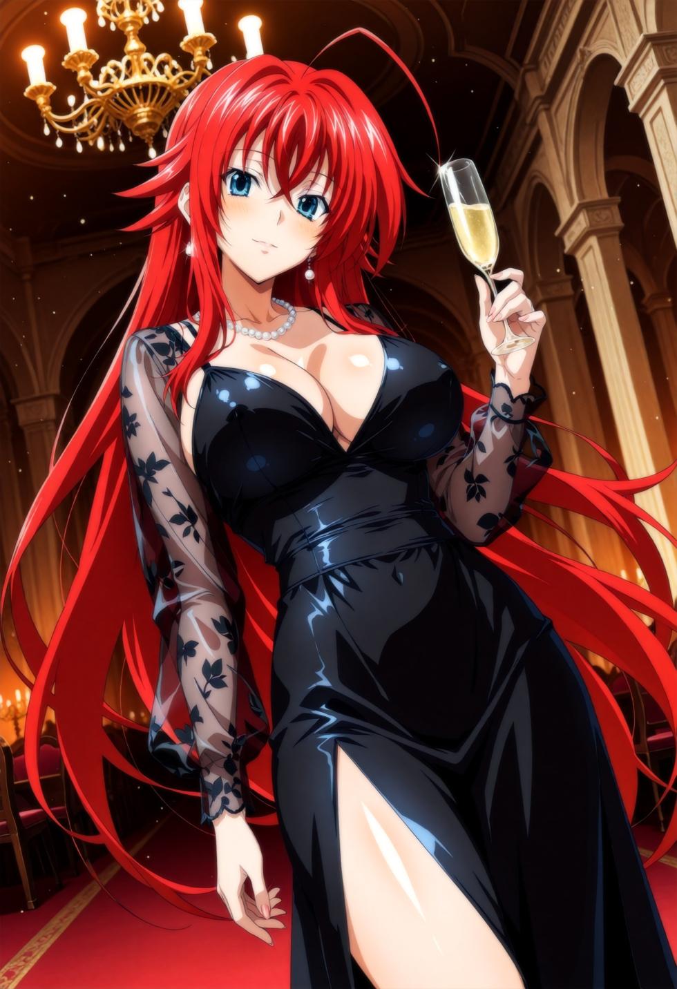 Moke P@treon Rias Gremory & Himejima Akeno Three Some (HS DxD) リアス グレモリー & 姫島朱乃 3Pエッチ (HS DxD) 825Pics (Patreon) [AI Generated] - Page 10