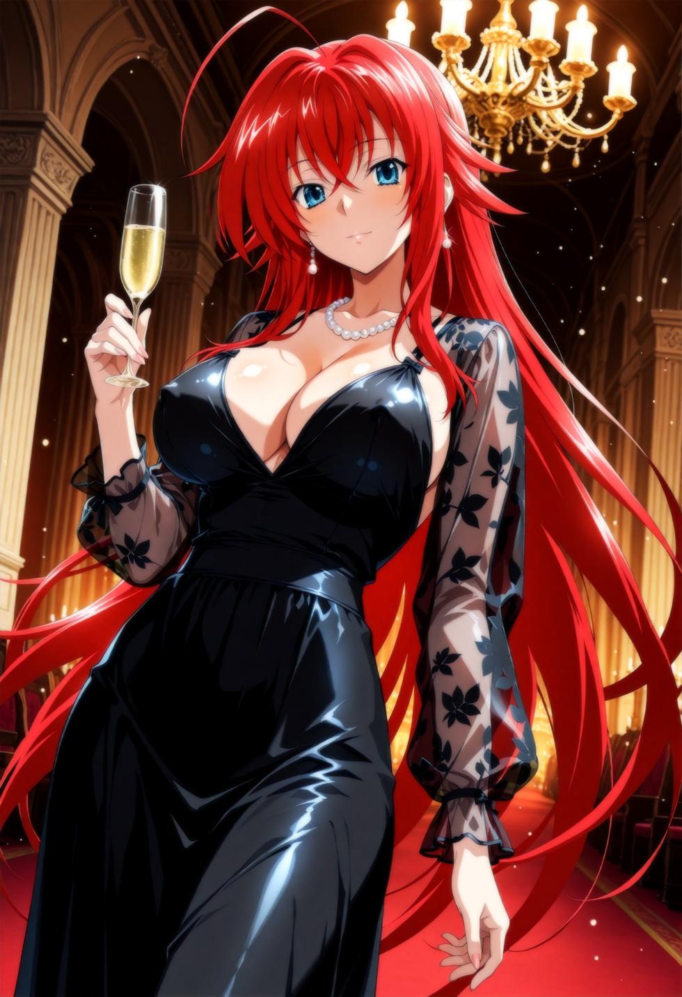Moke P@treon Rias Gremory & Himejima Akeno Three Some (HS DxD) リアス グレモリー & 姫島朱乃 3Pエッチ (HS DxD) 825Pics (Patreon) [AI Generated] - Page 13