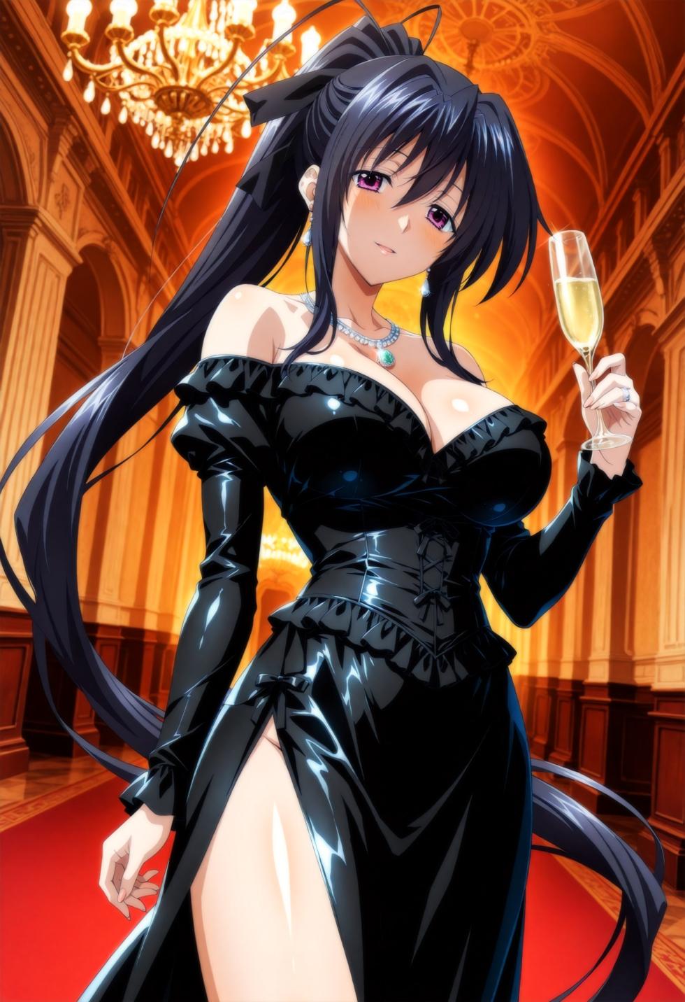 Moke P@treon Rias Gremory & Himejima Akeno Three Some (HS DxD) リアス グレモリー & 姫島朱乃 3Pエッチ (HS DxD) 825Pics (Patreon) [AI Generated] - Page 17