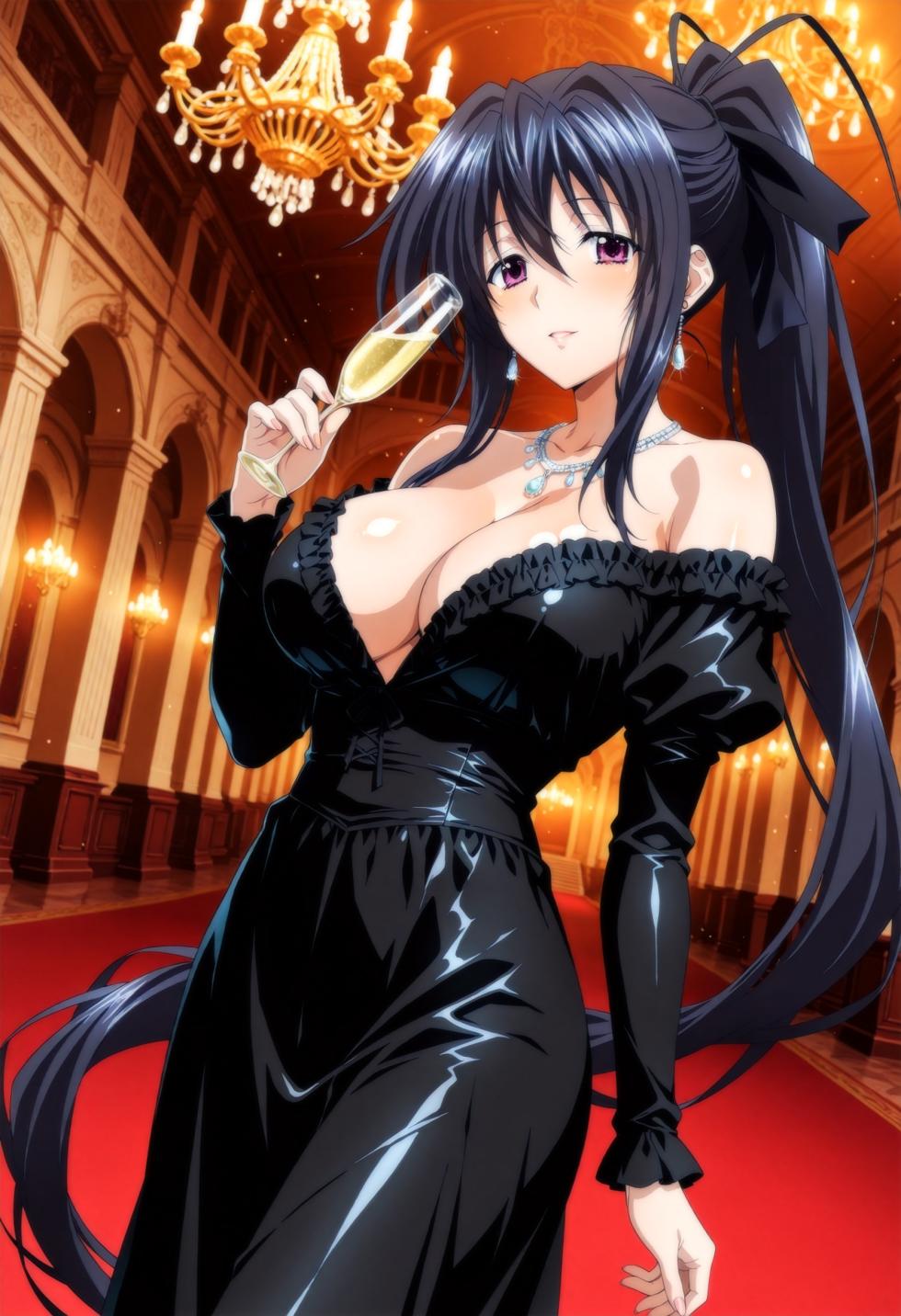 Moke P@treon Rias Gremory & Himejima Akeno Three Some (HS DxD) リアス グレモリー & 姫島朱乃 3Pエッチ (HS DxD) 825Pics (Patreon) [AI Generated] - Page 19