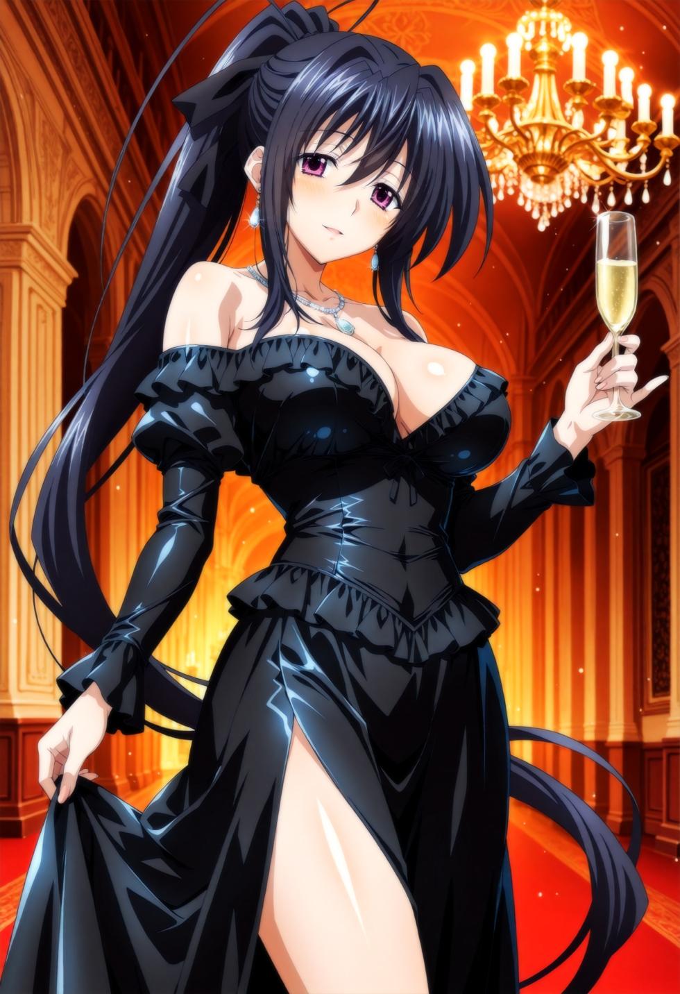 Moke P@treon Rias Gremory & Himejima Akeno Three Some (HS DxD) リアス グレモリー & 姫島朱乃 3Pエッチ (HS DxD) 825Pics (Patreon) [AI Generated] - Page 20