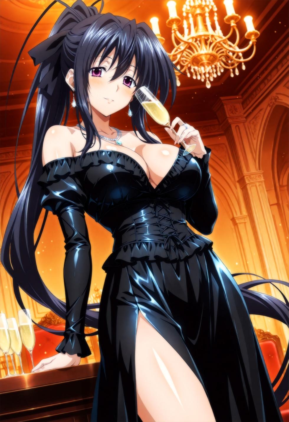 Moke P@treon Rias Gremory & Himejima Akeno Three Some (HS DxD) リアス グレモリー & 姫島朱乃 3Pエッチ (HS DxD) 825Pics (Patreon) [AI Generated] - Page 23