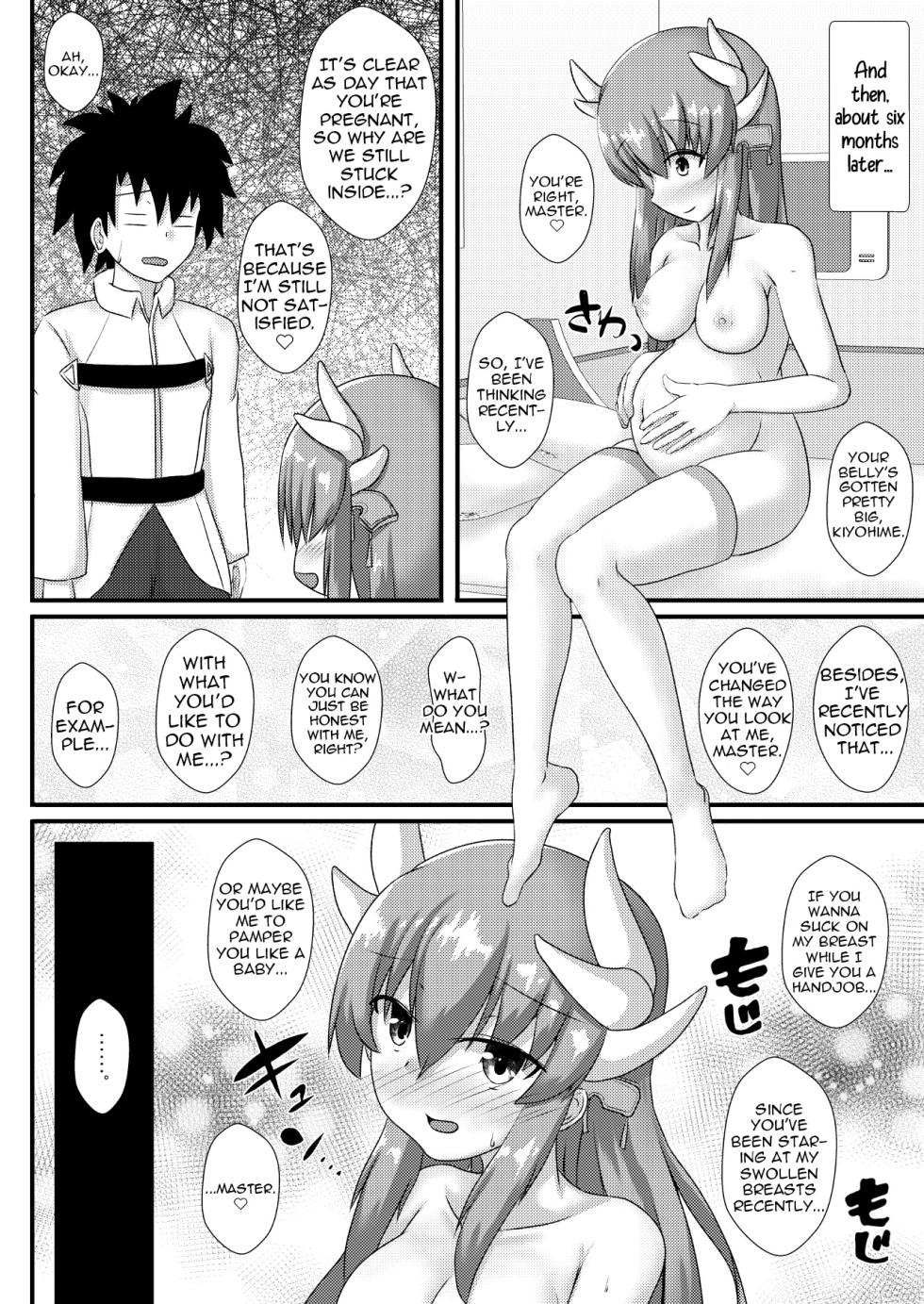 (C96) [White Drop (Kuzzy)] Kiyohime o harama senai to de rarenai mairumu | Trapped in a Room where I Can't Escape Until I Impregnate Kiyohime [English] [Shiririn] - Page 11