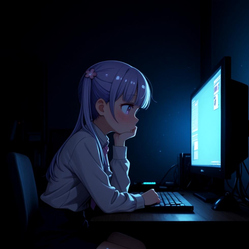 [Pixiv] (87756114) (もう一人の僕)  徹夜してたら別部署の社員に襲われる青葉ちゃん [AI Generated] - Page 2