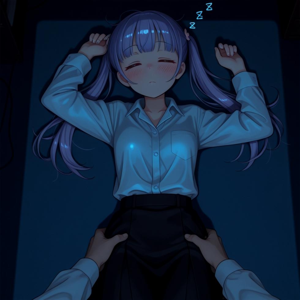 [Pixiv] (87756114) (もう一人の僕)  徹夜してたら別部署の社員に襲われる青葉ちゃん [AI Generated] - Page 7