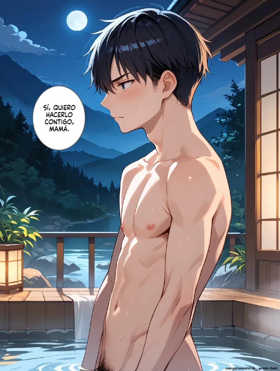 Hahato rotenburo tsuki gyakushitsuno aru onsenyadoni itta hanashi 1 (Spanish) MTL - Page 37