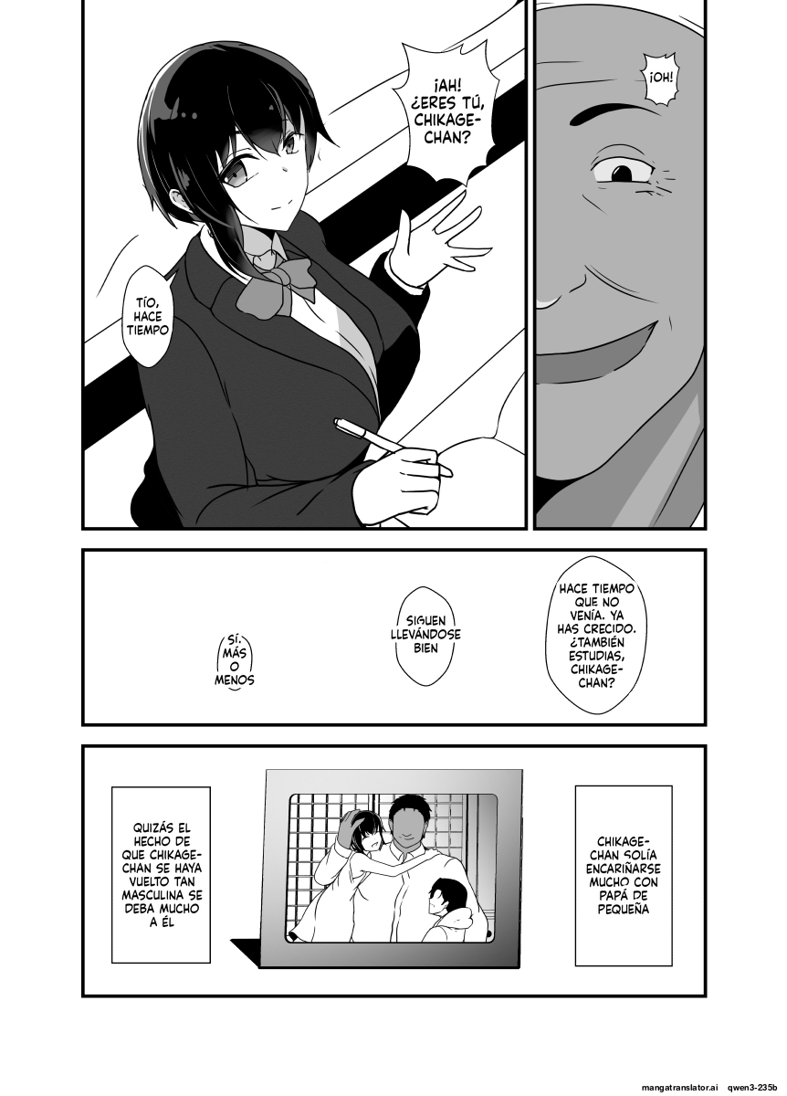 Otokomasarina osananajimi tousanno maedewa mesuninaru (Spanish) MTL - Page 8