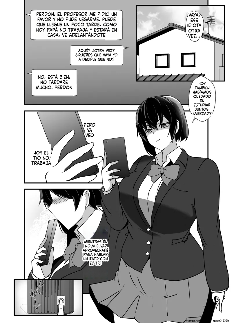 Otokomasarina osananajimi tousanno maedewa mesuninaru (Spanish) MTL - Page 12