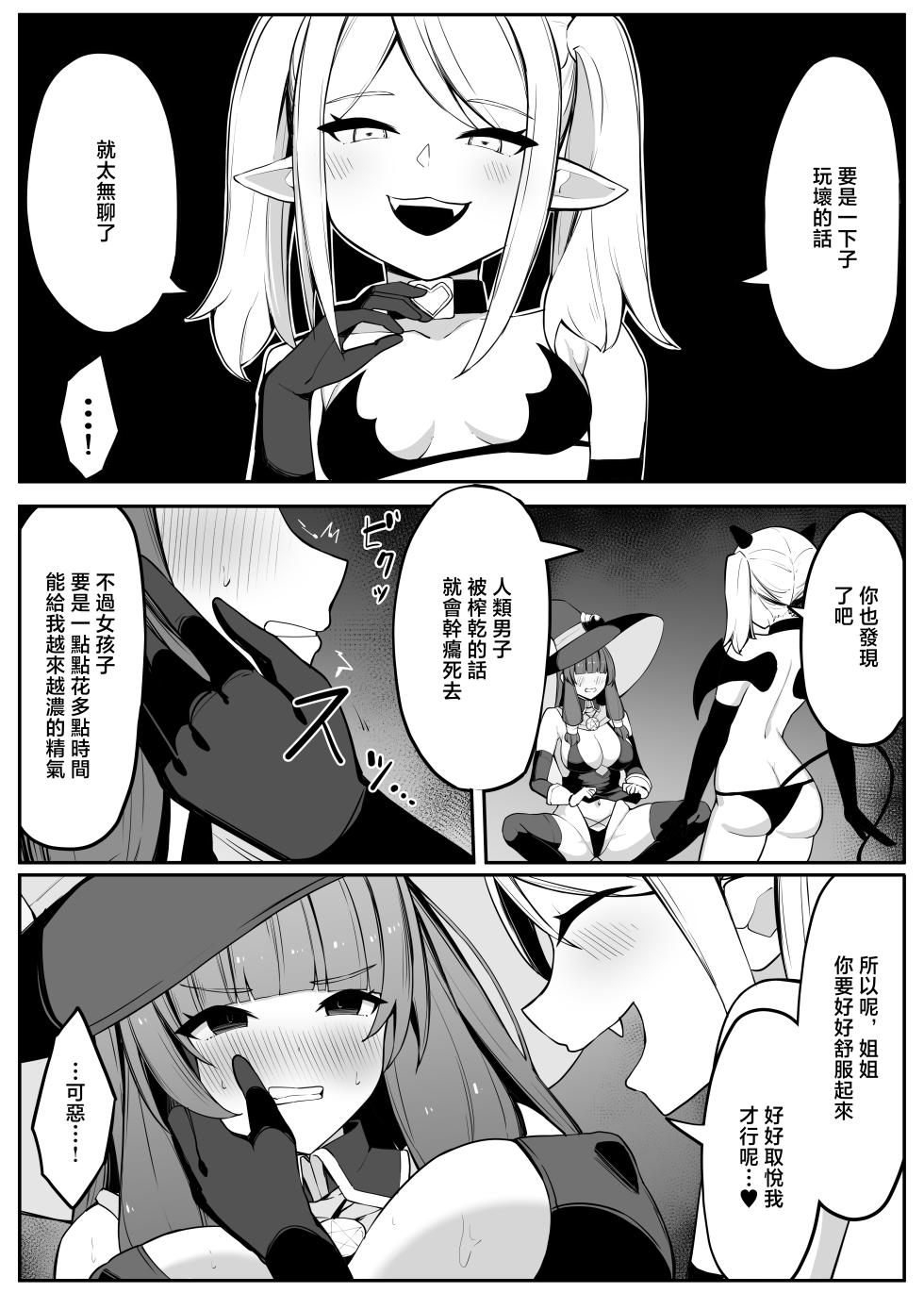 [Omochi no Mochiya (Numamochi)] Saikyou Witch ga Succubus ni Miryou sarete Haiboku suru Hanashi [Chinese] - Page 13