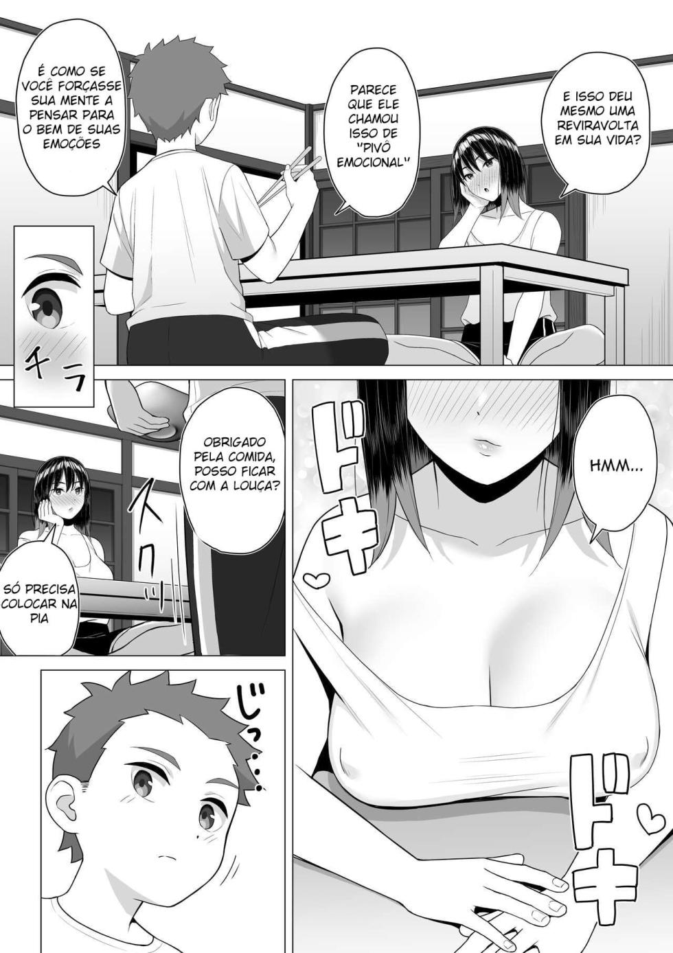 [Toshiue Onee-san Tengoku (Gyouza Teishoku)] Yopparai Nee-chan no Jinsei ga Kouten suru Koudou Henyou [Portuguese-BR] - Page 8