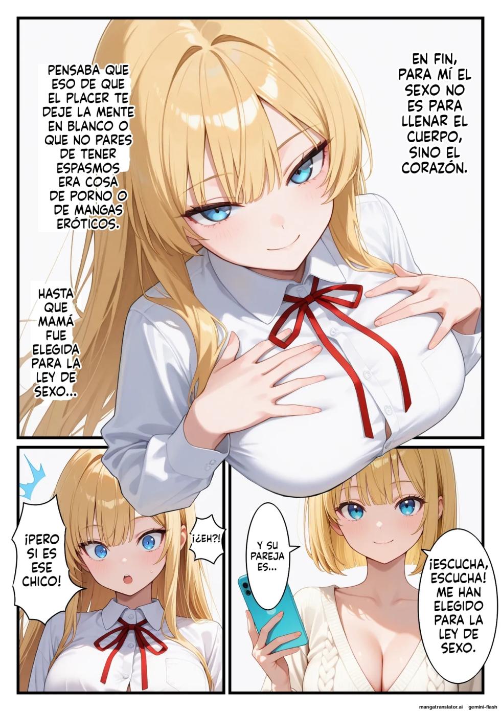 Kurasu no gyaru to mama (33) de tanetsuke oyakodonburi (Spanish) MTL - Page 5