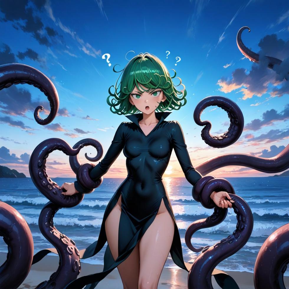 (Patreon - WaifuRain) Tatsumaki Tentacles Opening Gallery - AI Generated - Page 24