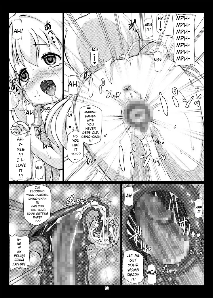[Hakujira Uminekodan (Shimuu)] Gokubote Chimametai (Gochuumon wa Usagi desu ka?) [English] [Digital] - Page 9