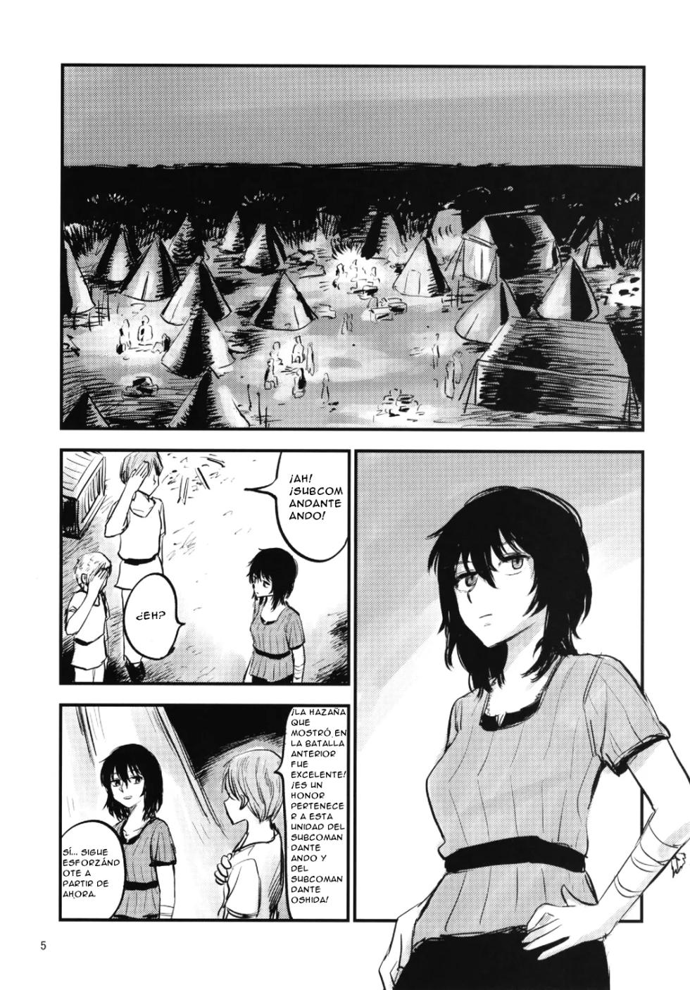 (C94) [Subuta Yuki] Kishi-tachi no Yaei Campamento de Caballeros (Girls und Panzer) [CristoferDeLosAndes](ESPAÑOL) - Page 5