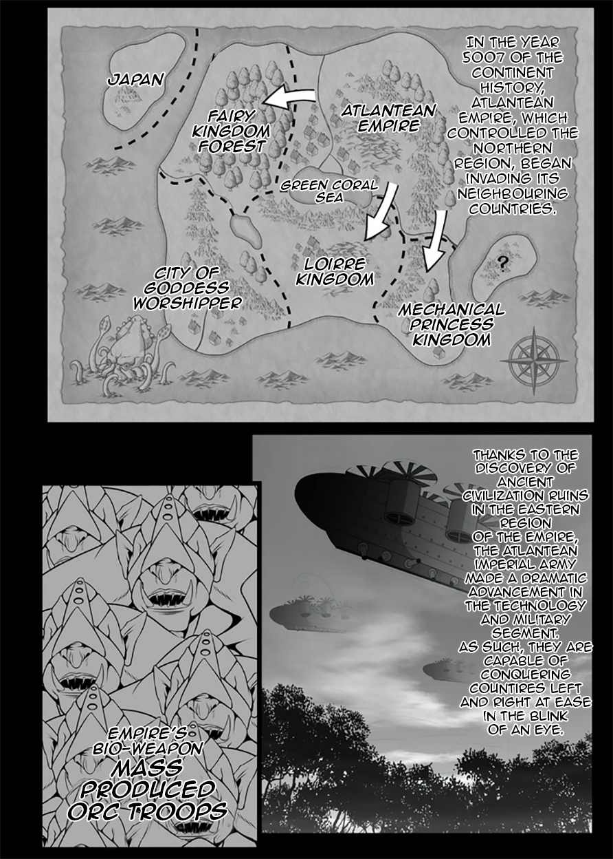 [Triple Head] Inmon Akuochi no Hime Kishidan | Erotic Crest of the Princess Knights (Original) [English] [DeppoTL] - Page 3