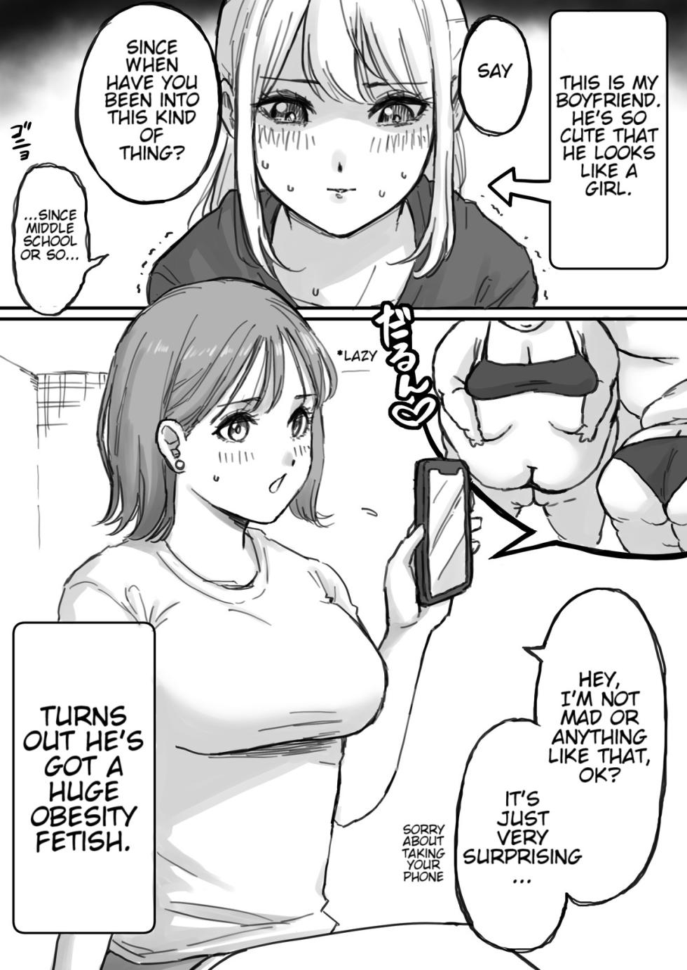 [ Rin ]  My boyfriend (a boy) had a fetish for excess fat [ Ongoing ] - Page 1