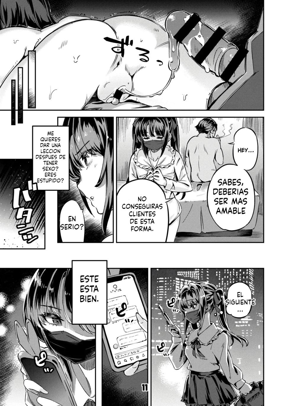 [Zombie to Yukaina Nakamatachi (Super Zombie)] P-katsu Joshi Maita Sono Baai Episode 1｜El Caso de Mai, La Chica que se Vende con Sugar Daddies Episodio 1 [Spanish] [Recolectando Ando XD] [Digital] - Page 10