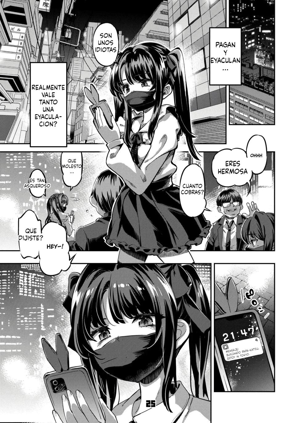 [Zombie to Yukaina Nakamatachi (Super Zombie)] P-katsu Joshi Maita Sono Baai Episode 1｜El Caso de Mai, La Chica que se Vende con Sugar Daddies Episodio 1 [Spanish] [Recolectando Ando XD] [Digital] - Page 24