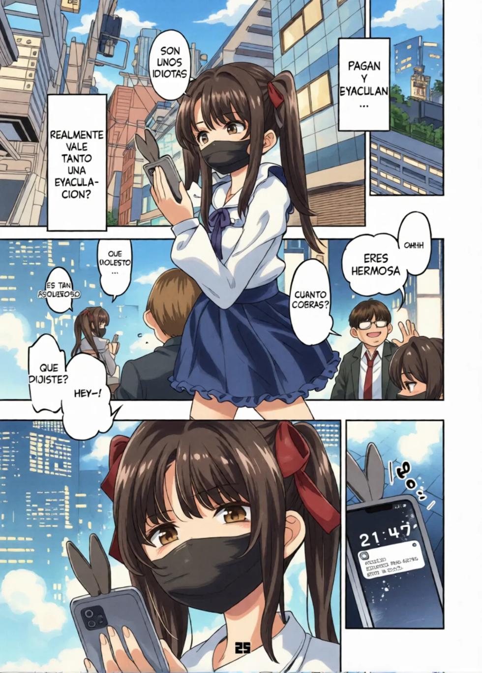 [Zombie to Yukaina Nakamatachi (Super Zombie)] P-katsu Joshi Maita Sono Baai Episode 1｜El Caso de Mai, La Chica que se Vende con Sugar Daddies Episodio 1 [Spanish] [Recolectando Ando XD] [Digital] - Page 25