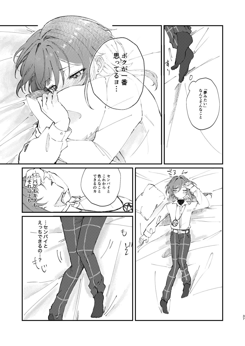 [Hoshikuzu Yuuran Hikou (Hanacha)] Iikagen ni Shite DARLING!! (Ensemble Stars!) [Digital] - Page 36