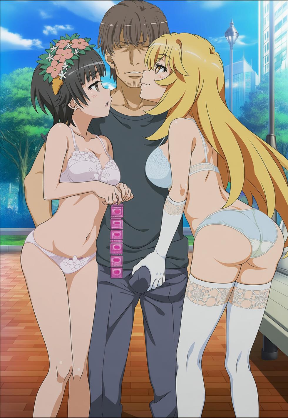 Misaki + Uiharu (Railgun) - 420k ryujin [AI Generated] - Page 4
