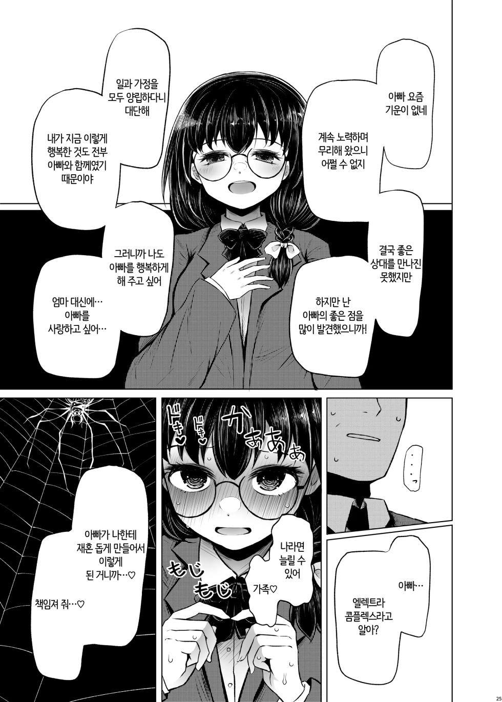 [Furafura Toxin (Arano Oki)] Idensei Shikkan no Risk ga Nai nara Papa to Kozukuri Shite mo Ii yo ne 2 | 유전성 질환의 위험이 없다면 친아빠랑 아이를 만들어도 괜찮지? 2 [Korean] [AI번역] [Digital] - Page 25