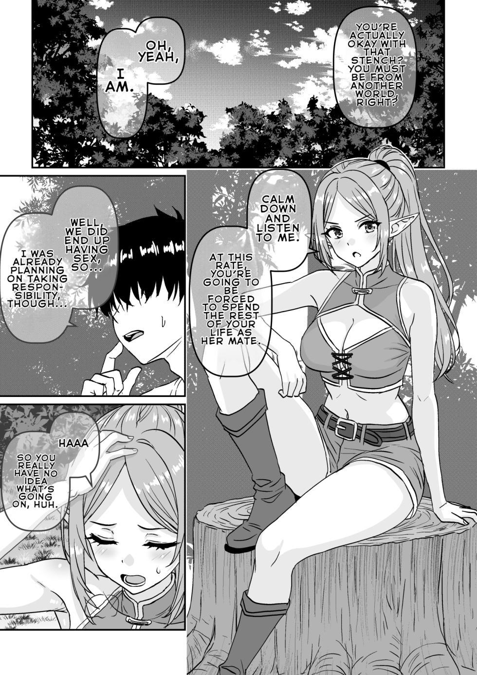 [Waribashi Kouka] Heikeisunzen no Gakeppuchi Ikiokure Jukujo Elf ni Shoukan sareta Kekka | The Result of Being Summoned by a Desperate, Unmarried Mature Elf on the Verge of Menopause [English] [LKK•Scans] - Page 20