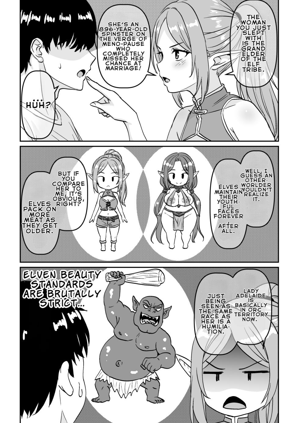 [Waribashi Kouka] Heikeisunzen no Gakeppuchi Ikiokure Jukujo Elf ni Shoukan sareta Kekka | The Result of Being Summoned by a Desperate, Unmarried Mature Elf on the Verge of Menopause [English] [LKK•Scans] - Page 21