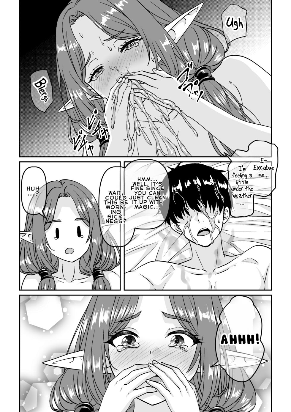 [Waribashi Kouka] Heikeisunzen no Gakeppuchi Ikiokure Jukujo Elf ni Shoukan sareta Kekka | The Result of Being Summoned by a Desperate, Unmarried Mature Elf on the Verge of Menopause [English] [LKK•Scans] - Page 34