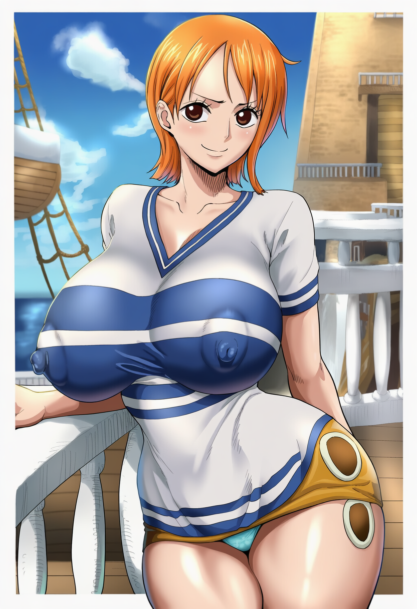 Nami and Robin Iwao style [AI Generated] - Page 4