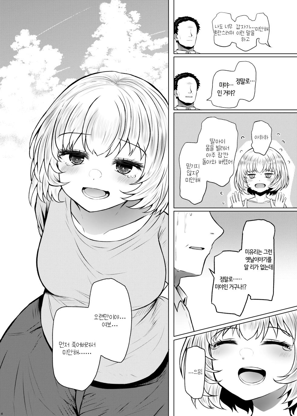 [Furafura Toxin (Arano Oki)] Idensei Shikkan no Risk ga Nai nara Papa to Kozukuri Shite mo Ii yo ne♥ 3 | 유전성 질환의 위험이 없다면 친아빠랑 아이를 만들어도 괜찮겠지♥ 3 [Korean] [AI번역] [Digital] - Page 6