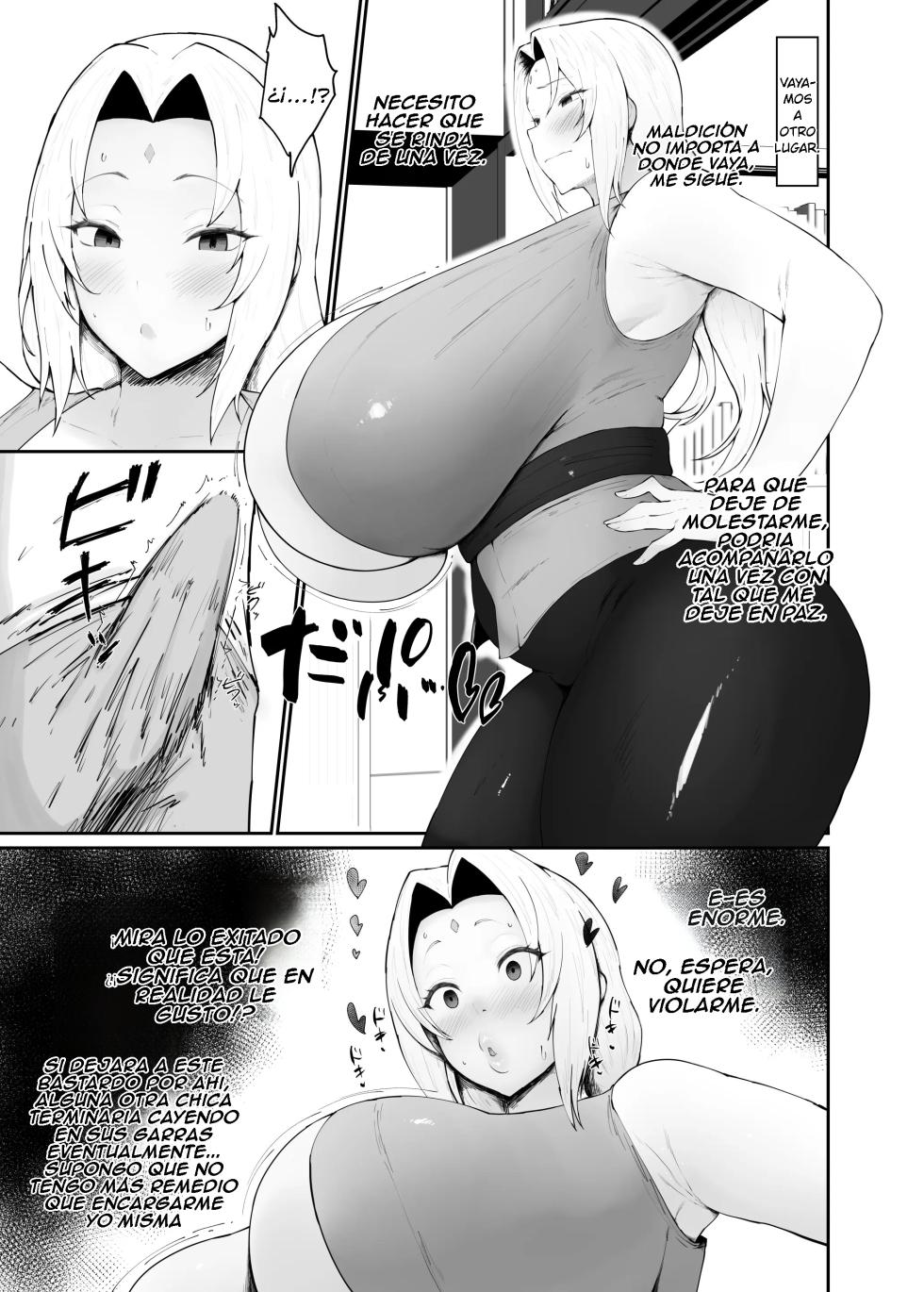 [Ginjou Maggots (Kurotama)] Choroi Kunoichi ni Shiborareru Hanashi | Historia Sobre Cómo Ser Exprimido Por Una Fácil Kunoichi (Naruto) [Spanish] [ElPapuScan] [Digital] - Page 7