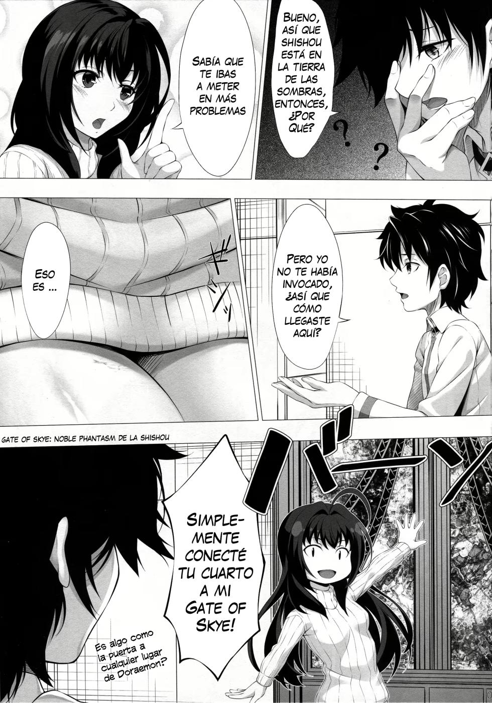 (C94) [Hyakuitishiki (Kurakino Issiki)] Anywhere Door (Fate/Grand Order) [Spanish] - Page 7