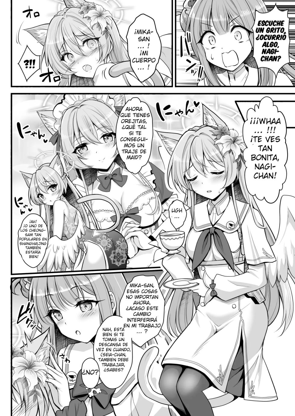 [GEKO] [Nekomimi ga Haeta Nagisa-sama no Hatsujouki ga Taihen desu] [ESPAÑOL] - Page 5