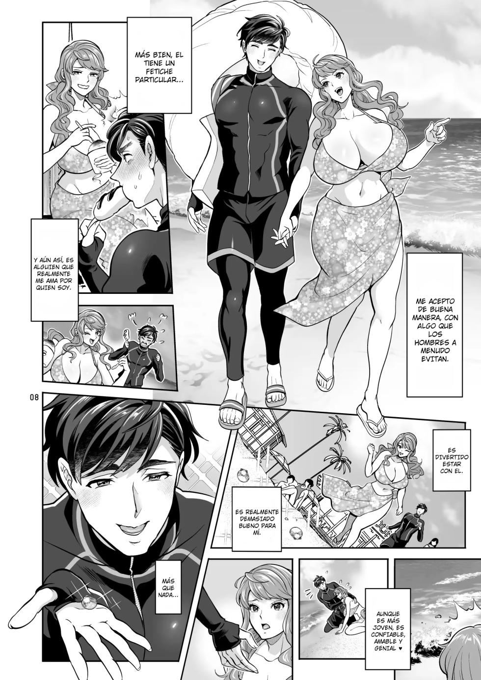 [Fat Bloom (Tokimachi Eisei)] Futanari Kanojo to Umi de Ikou｜Voy a Tener Sexo en la Playa con Mi Novia Futanari {Spanish} {EbisuTraslade - Winder} {Digital} - Page 8